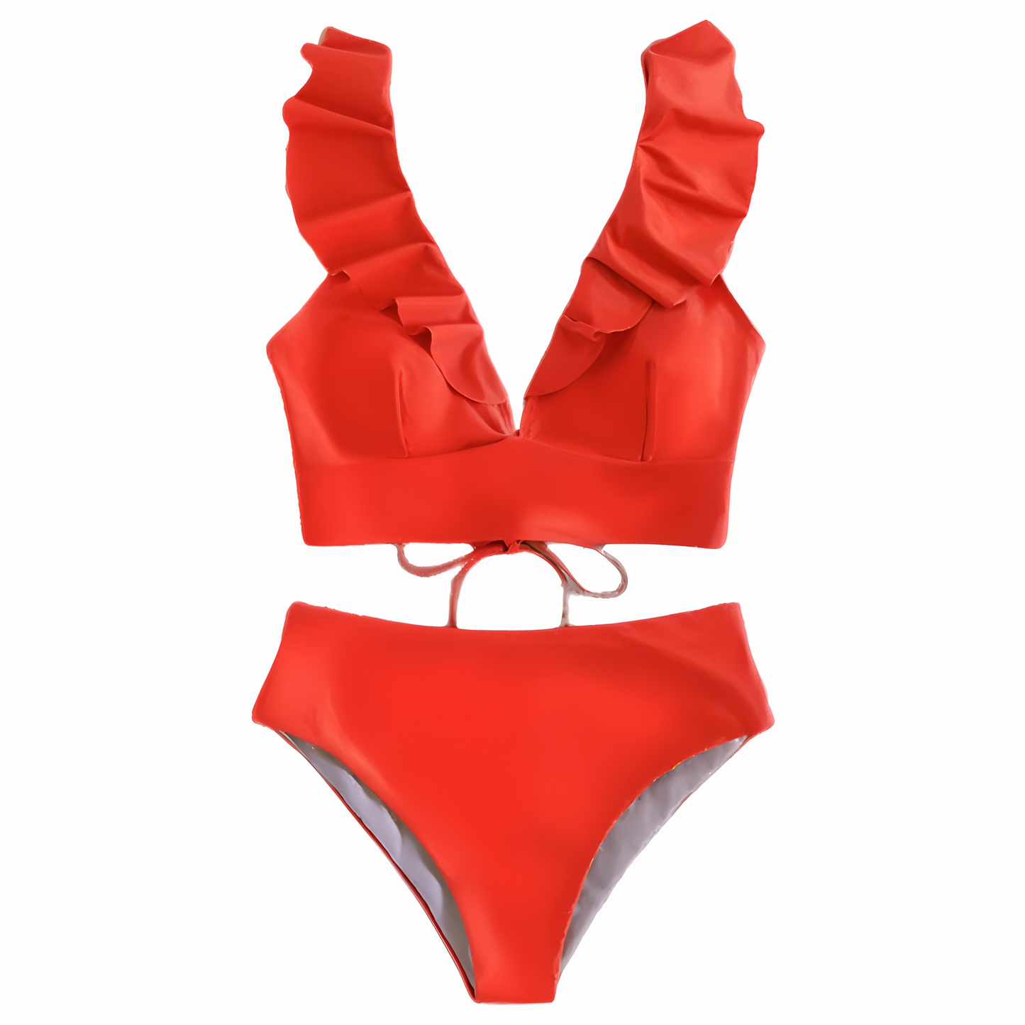 Elvire - Bikini-Set mit Rüschen und hoher Taille